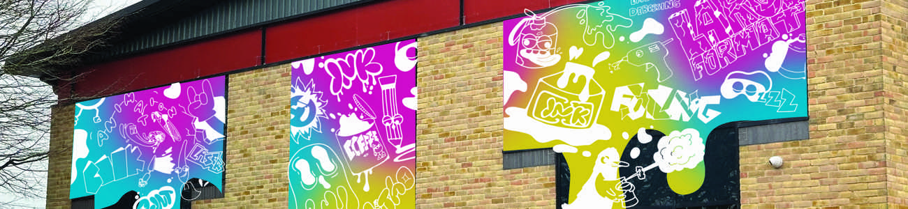 Liquorice Press window vinyl